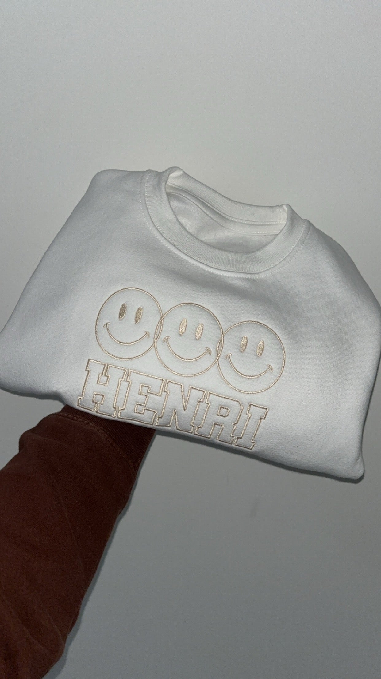 Smiley Jumper with Bubble Font