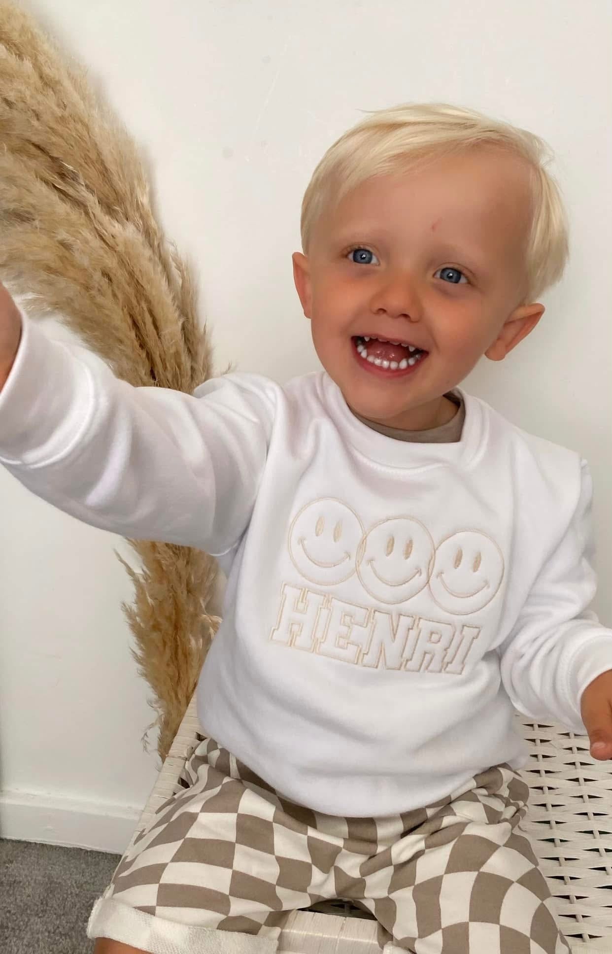 Smiley Jumper with Bubble Font