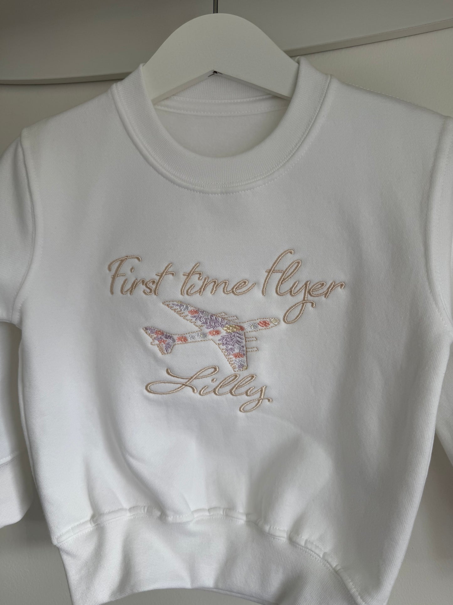 Floral first time flyer jumper