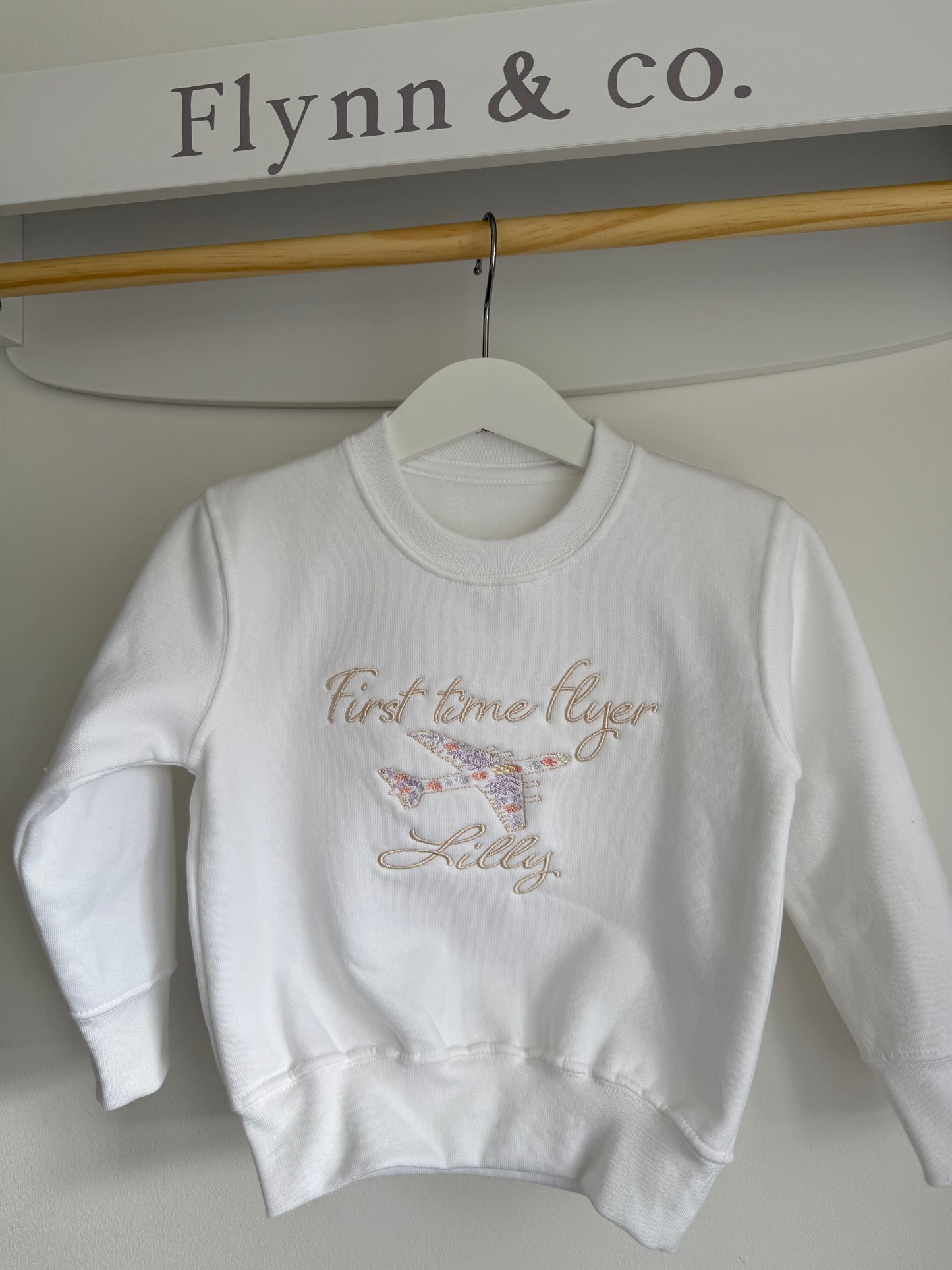 Floral first time flyer jumper