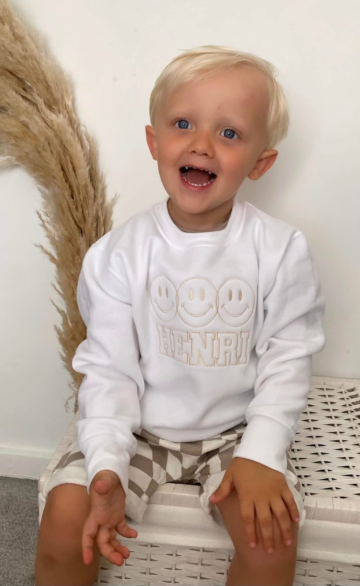 Smiley Jumper with Bubble Font