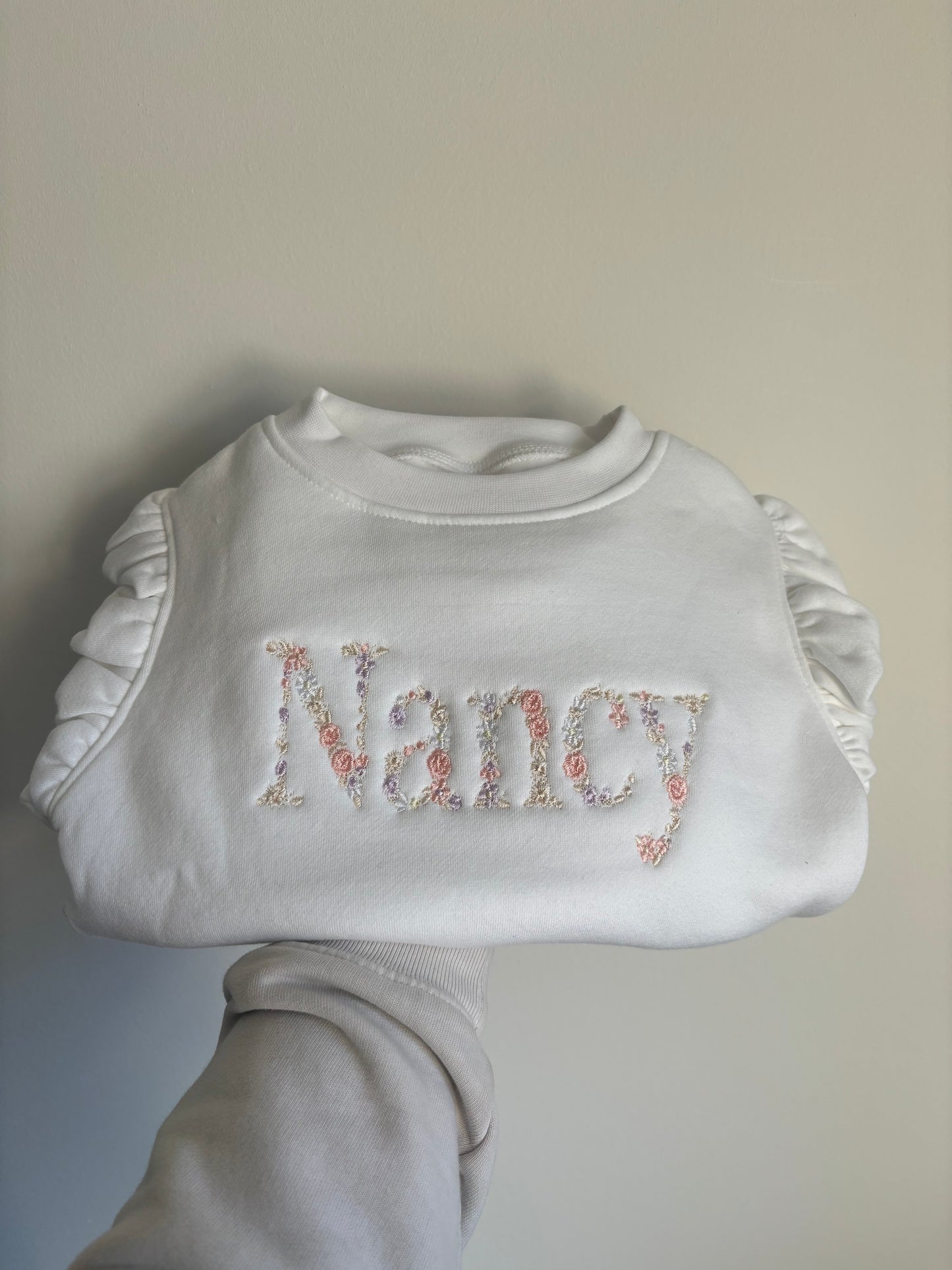 Floral Name (frilled sleeve)
