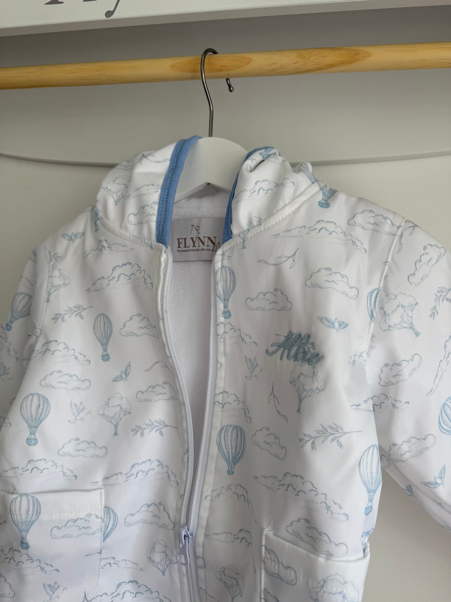 PRE ORDER - Boys hot air balloon raincoat