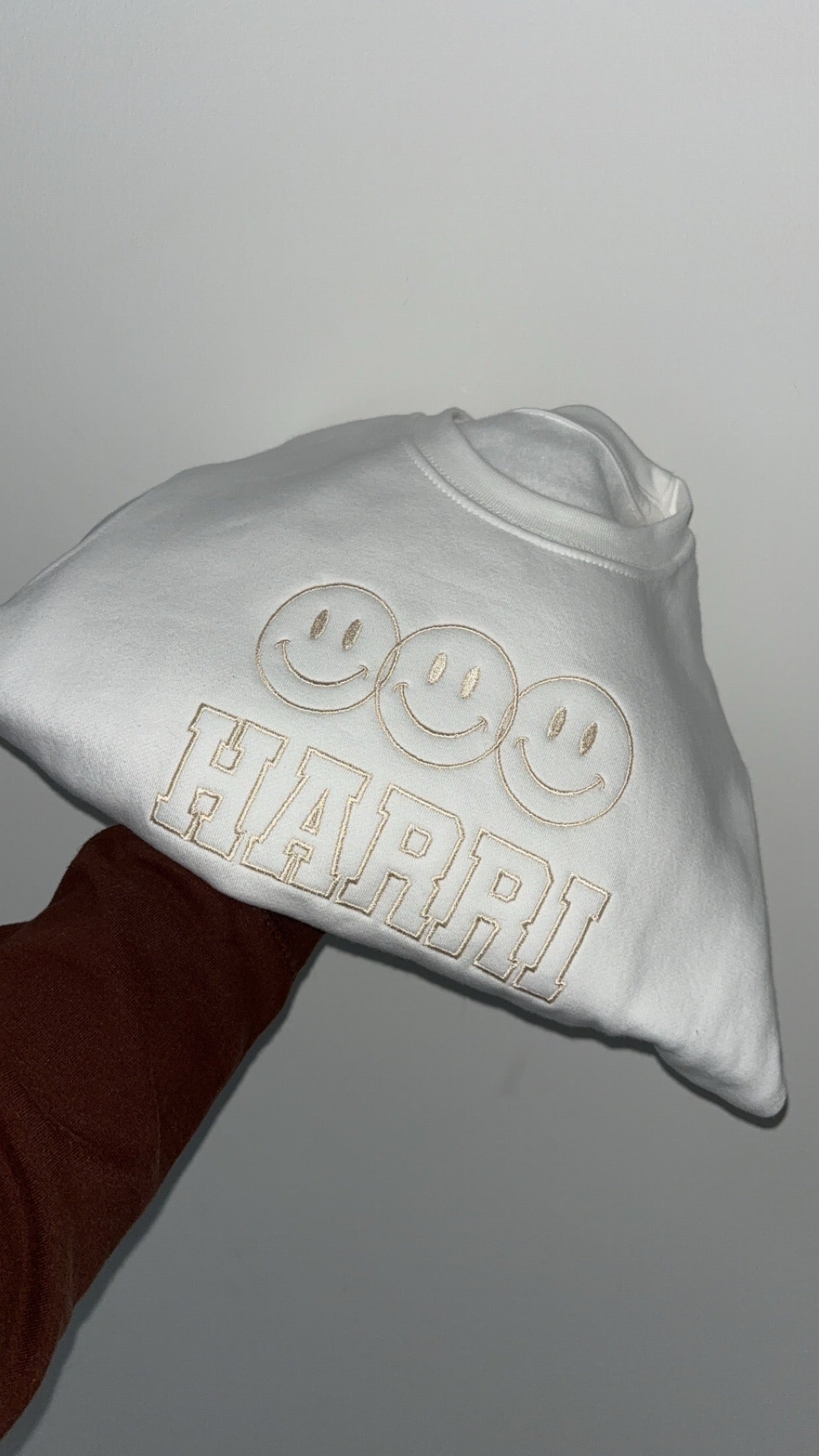 Smiley Jumper with Bubble Font