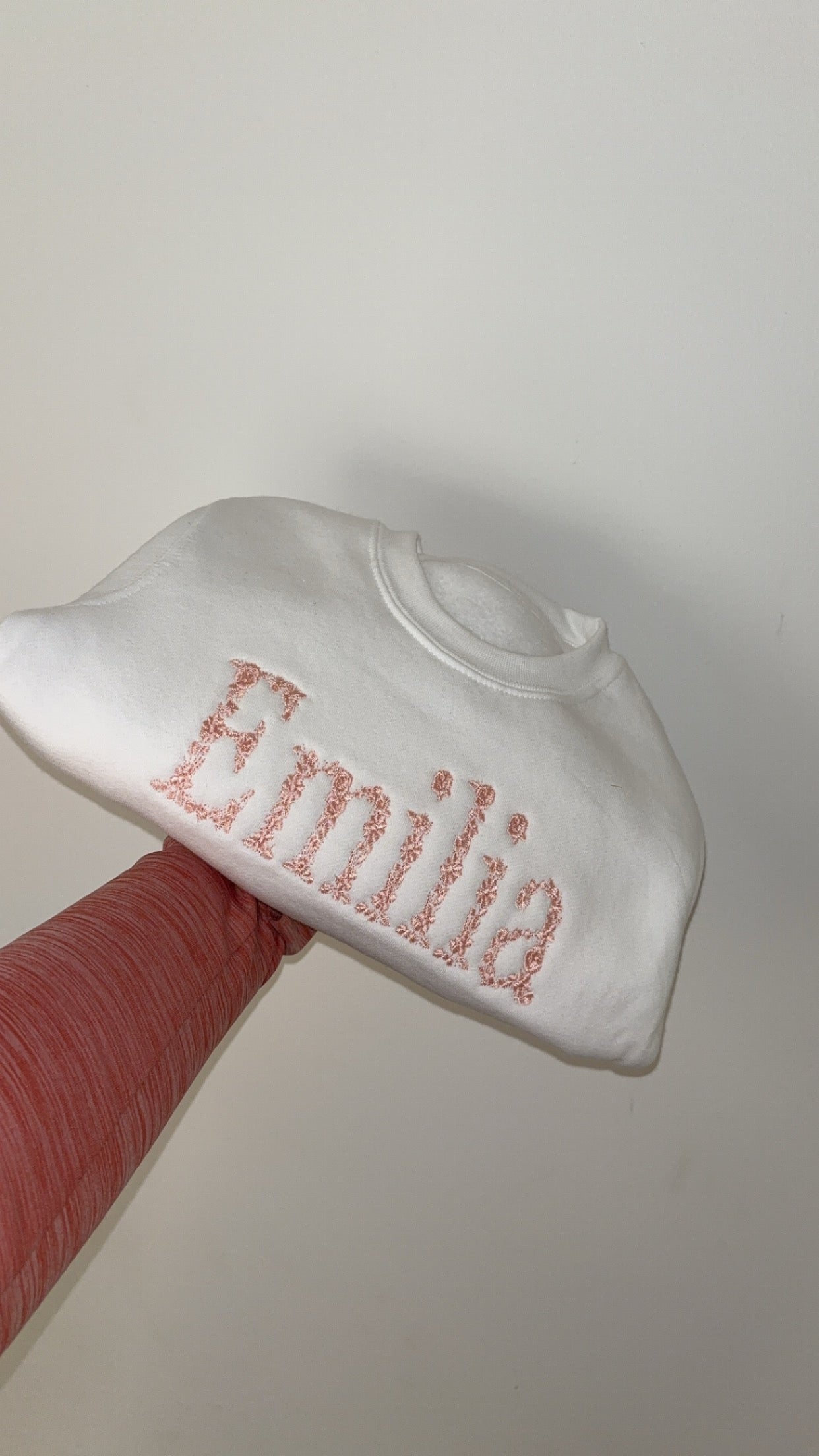 Floral Name Jumper - one colour
