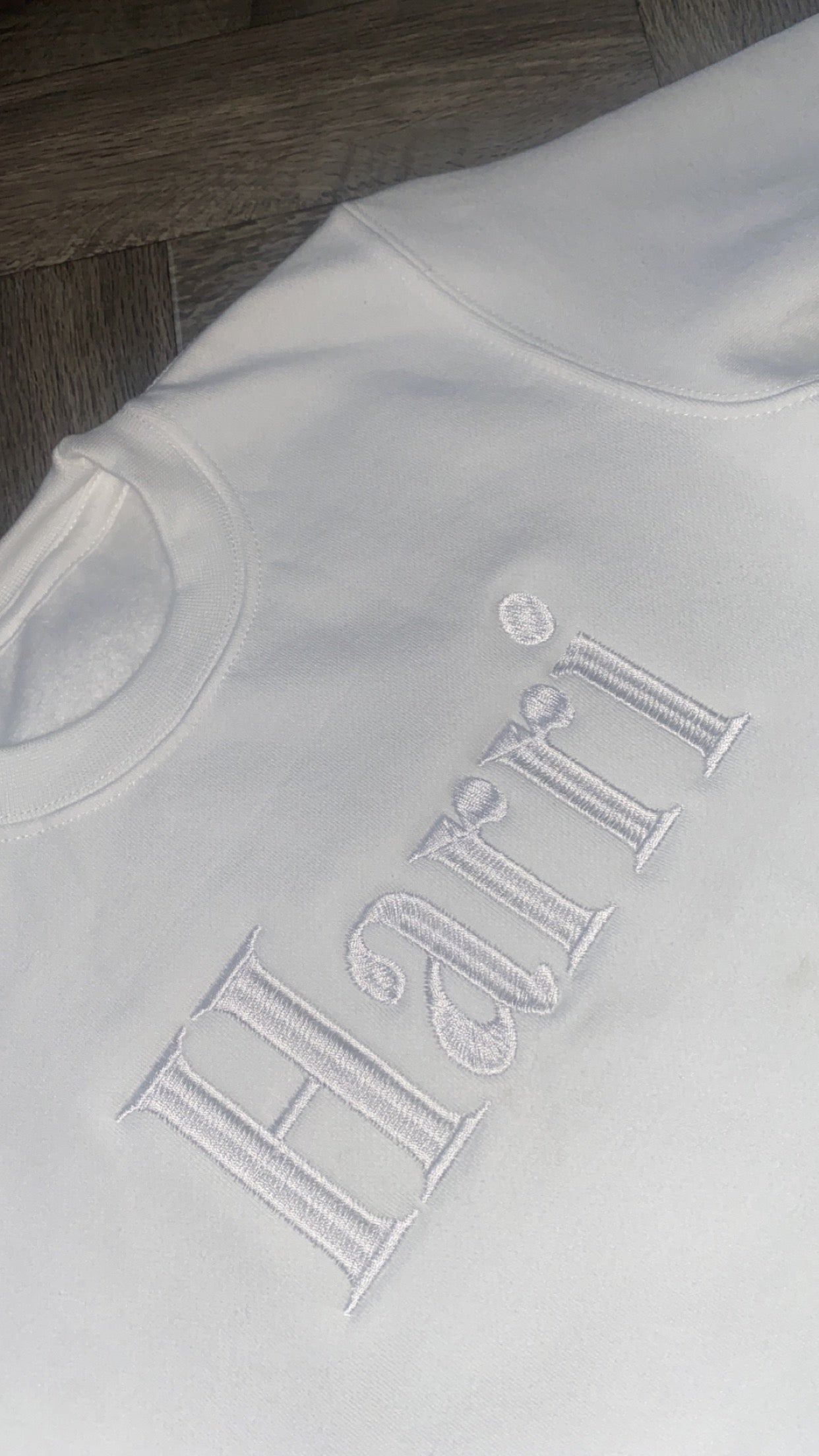 White on white Block Jumper