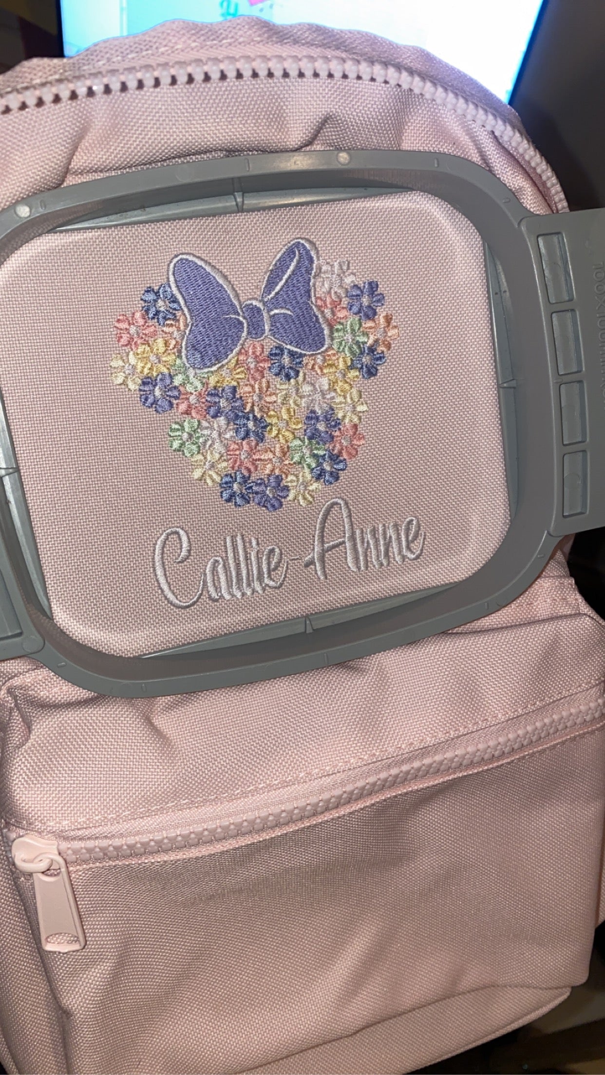 Minnie Floral Head Backpack