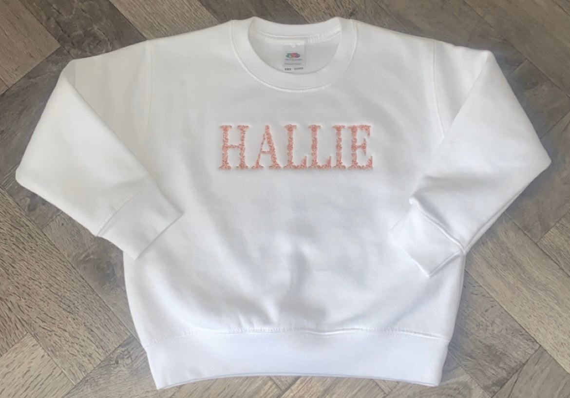 Floral Name Jumper - one colour