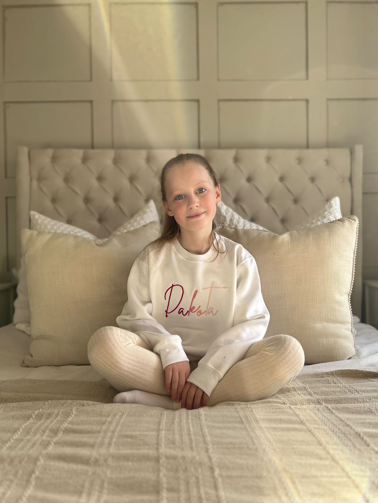 Girls multi Signature Jumper