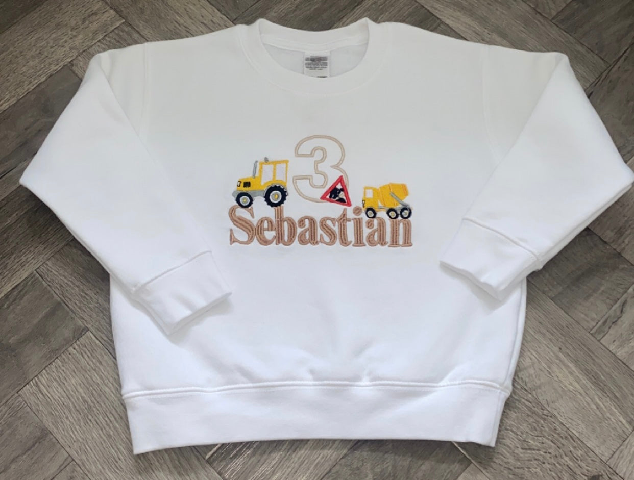 Construction Birthday Jumper