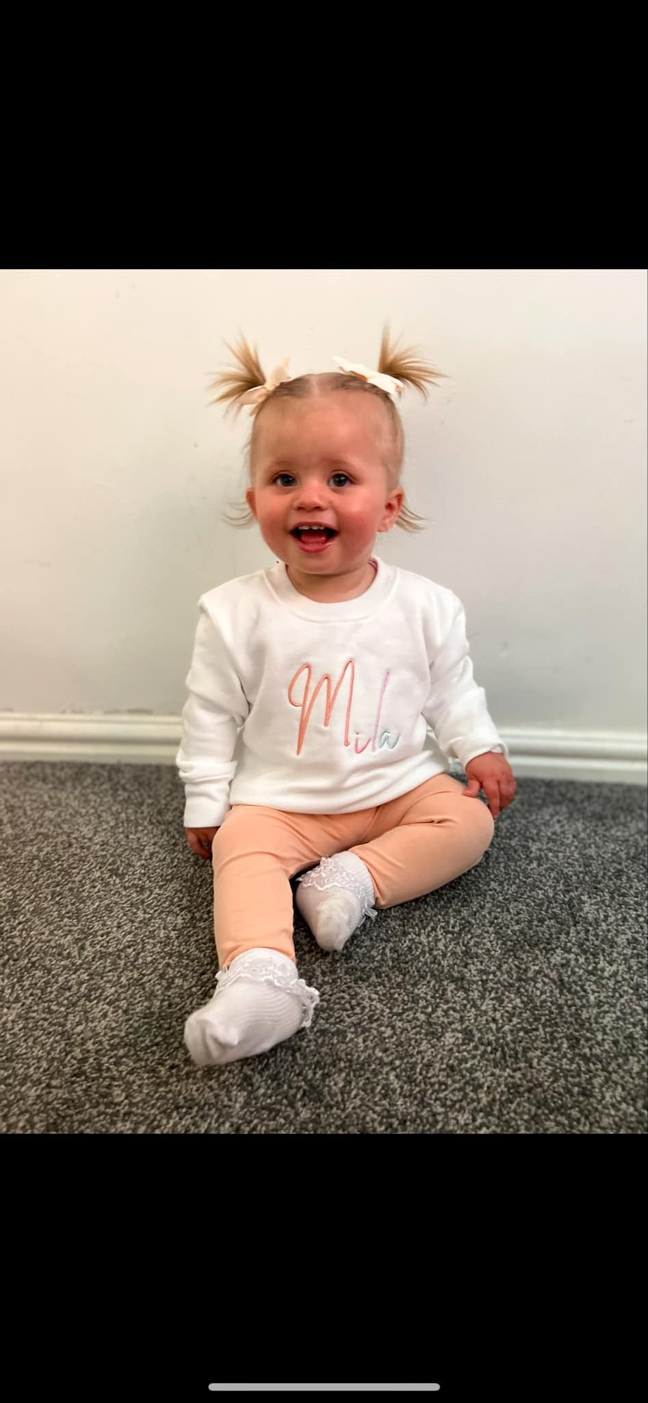 Girls multi Signature Jumper