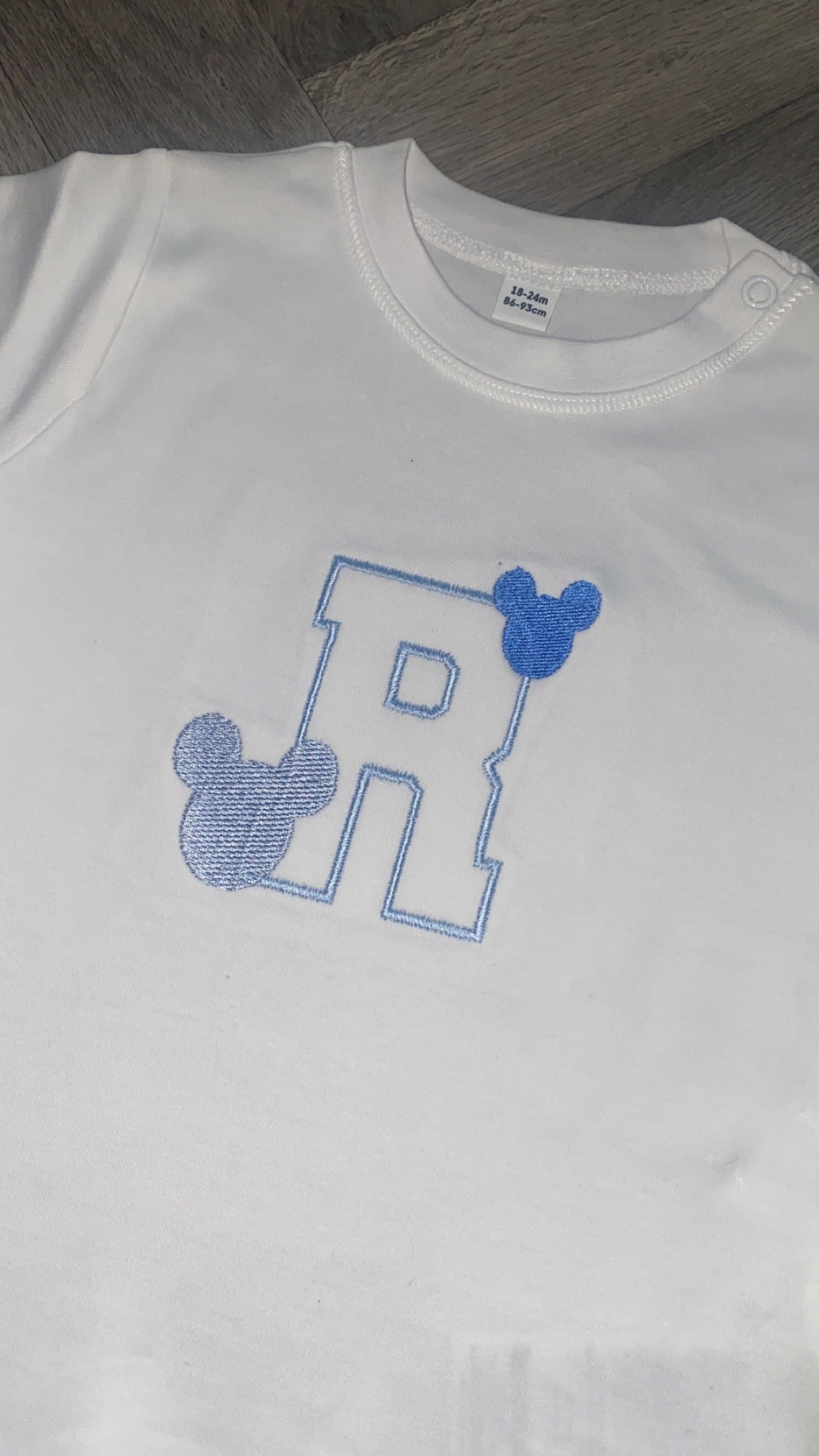 Mickey Head Intial T-shirt