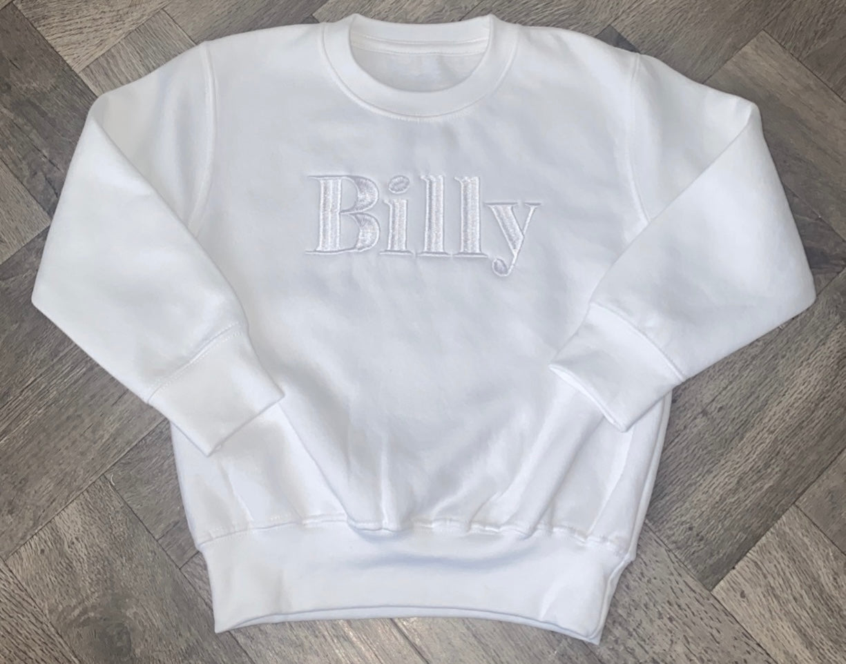 White on white Block Jumper