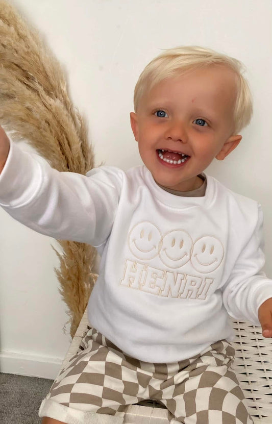 Smiley Jumper with Bubble Font