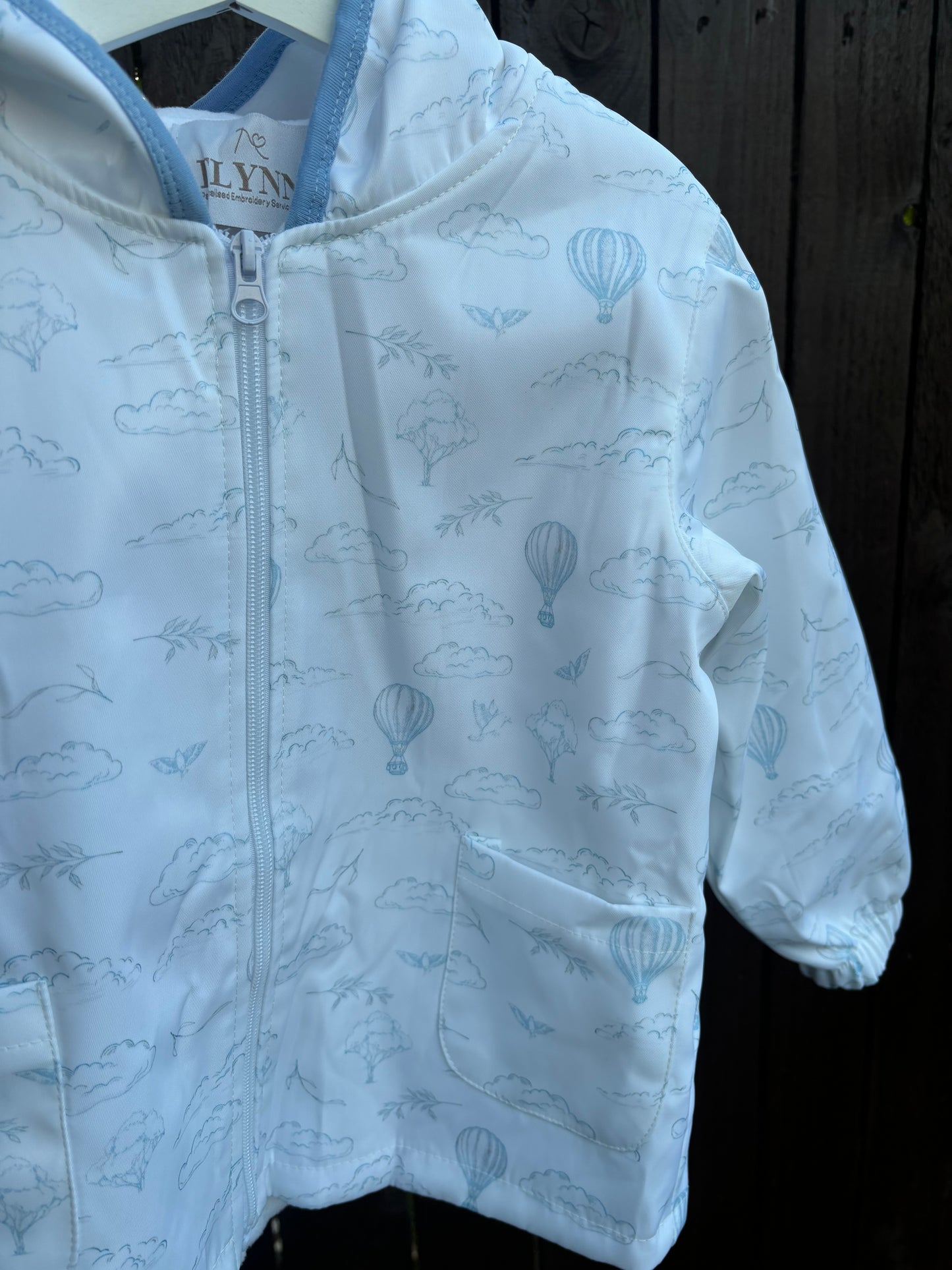 PRE ORDER - Boys hot air balloon raincoat