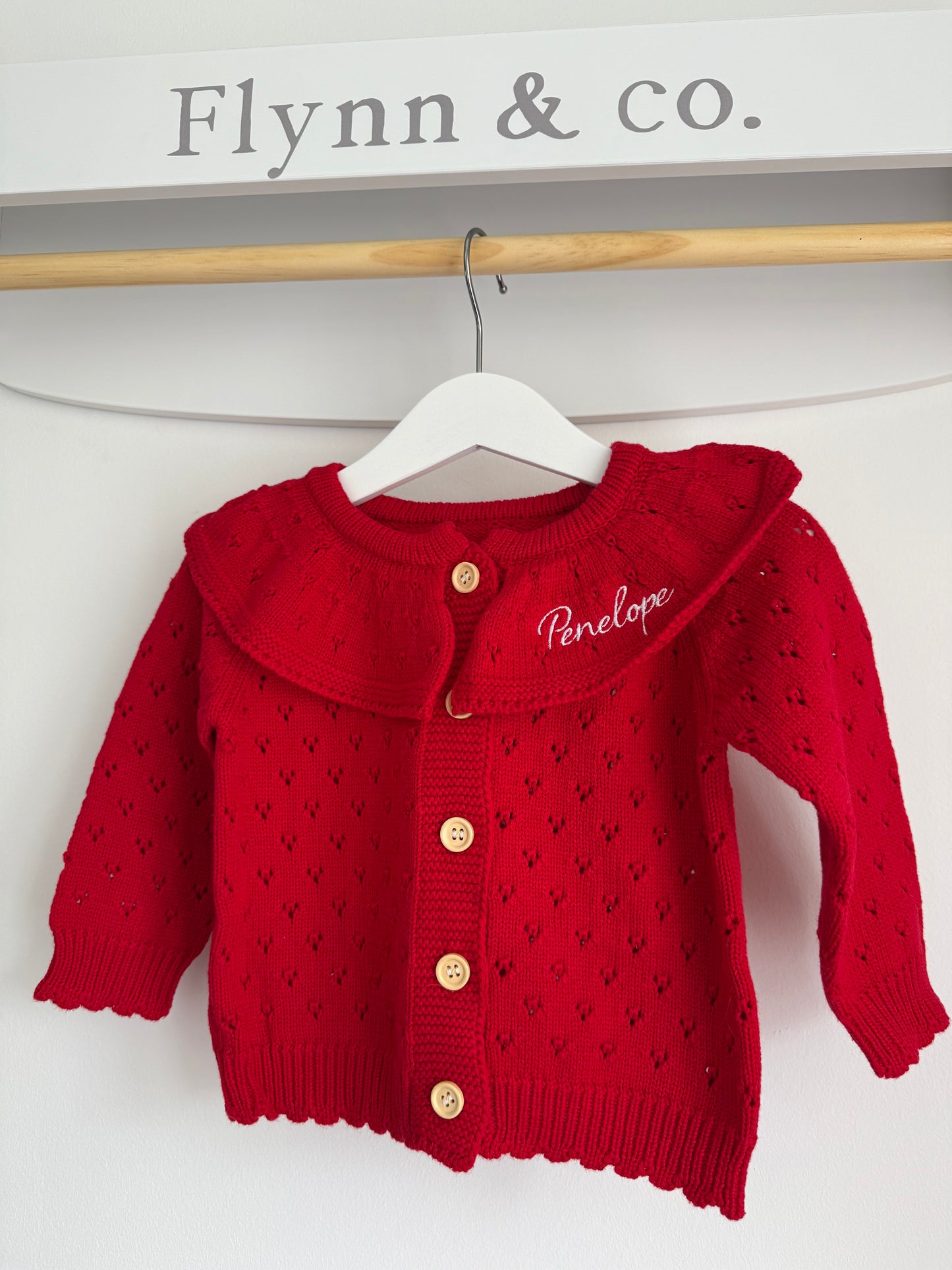 Pointelle cardigan