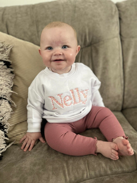 Floral Name Jumper - one colour