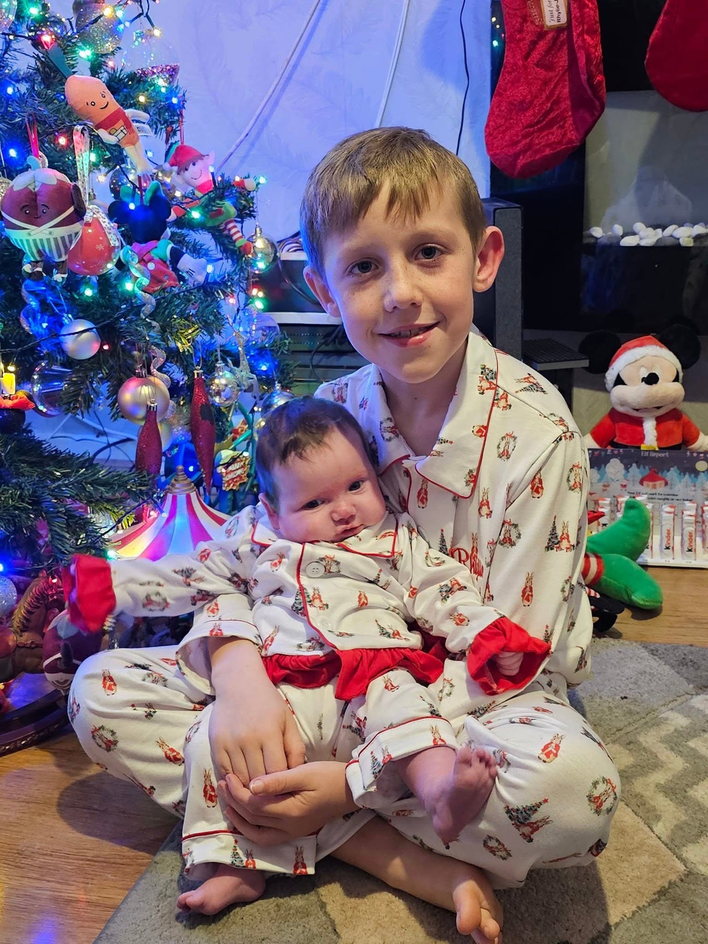 Plain kids Rabbit Christmas pjs