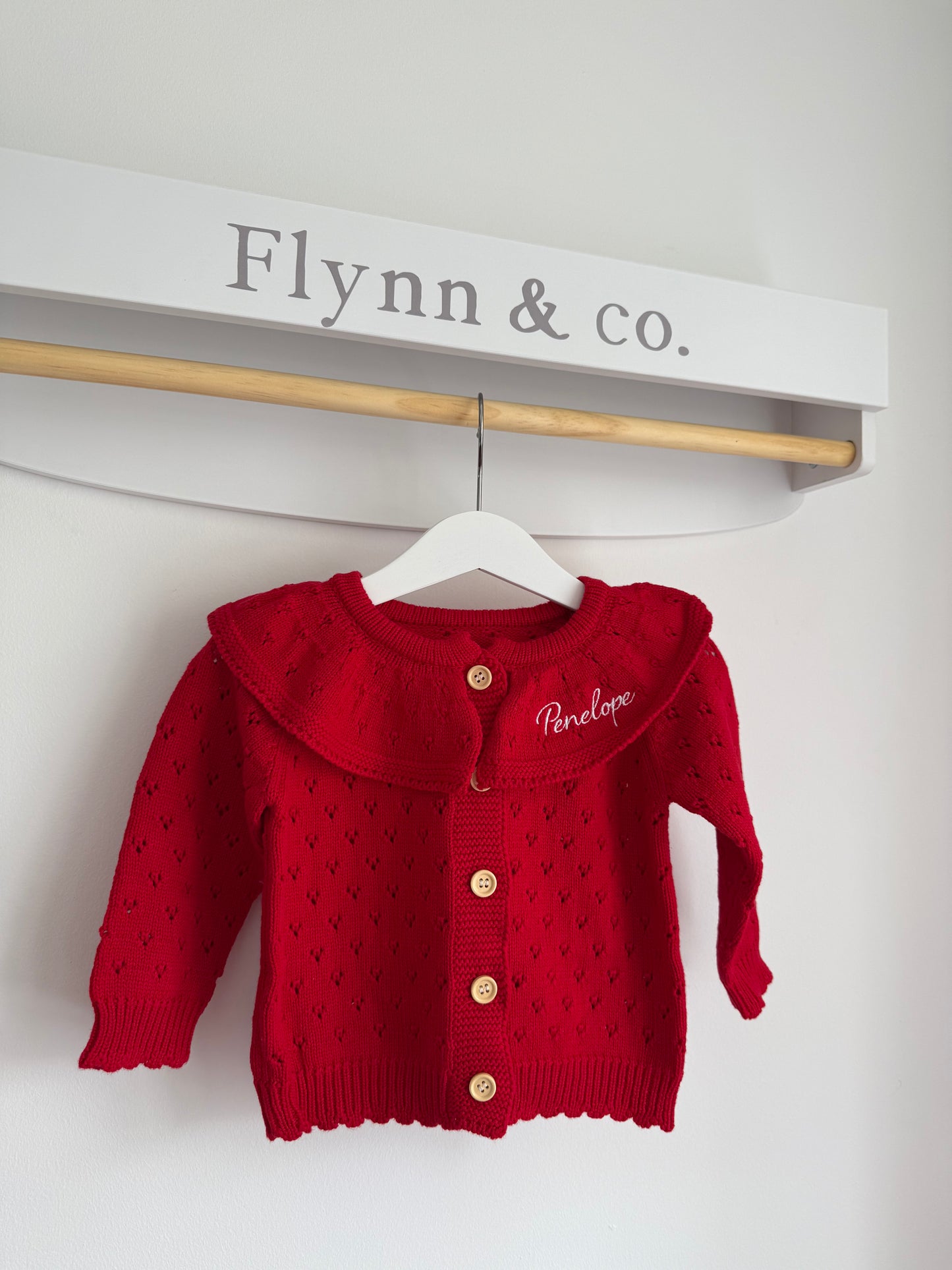 Pointelle cardigan