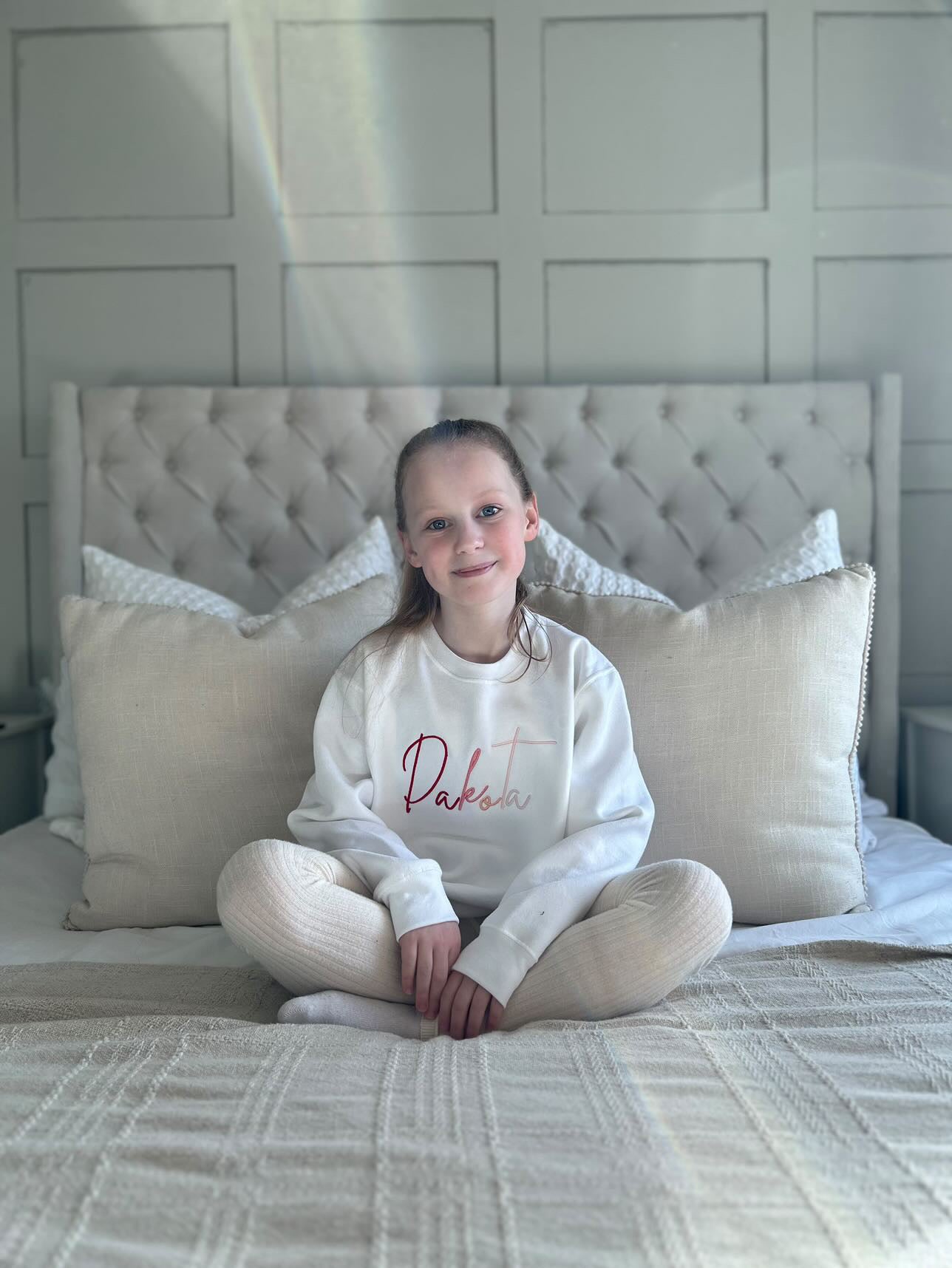 Girls multi Signature Jumper