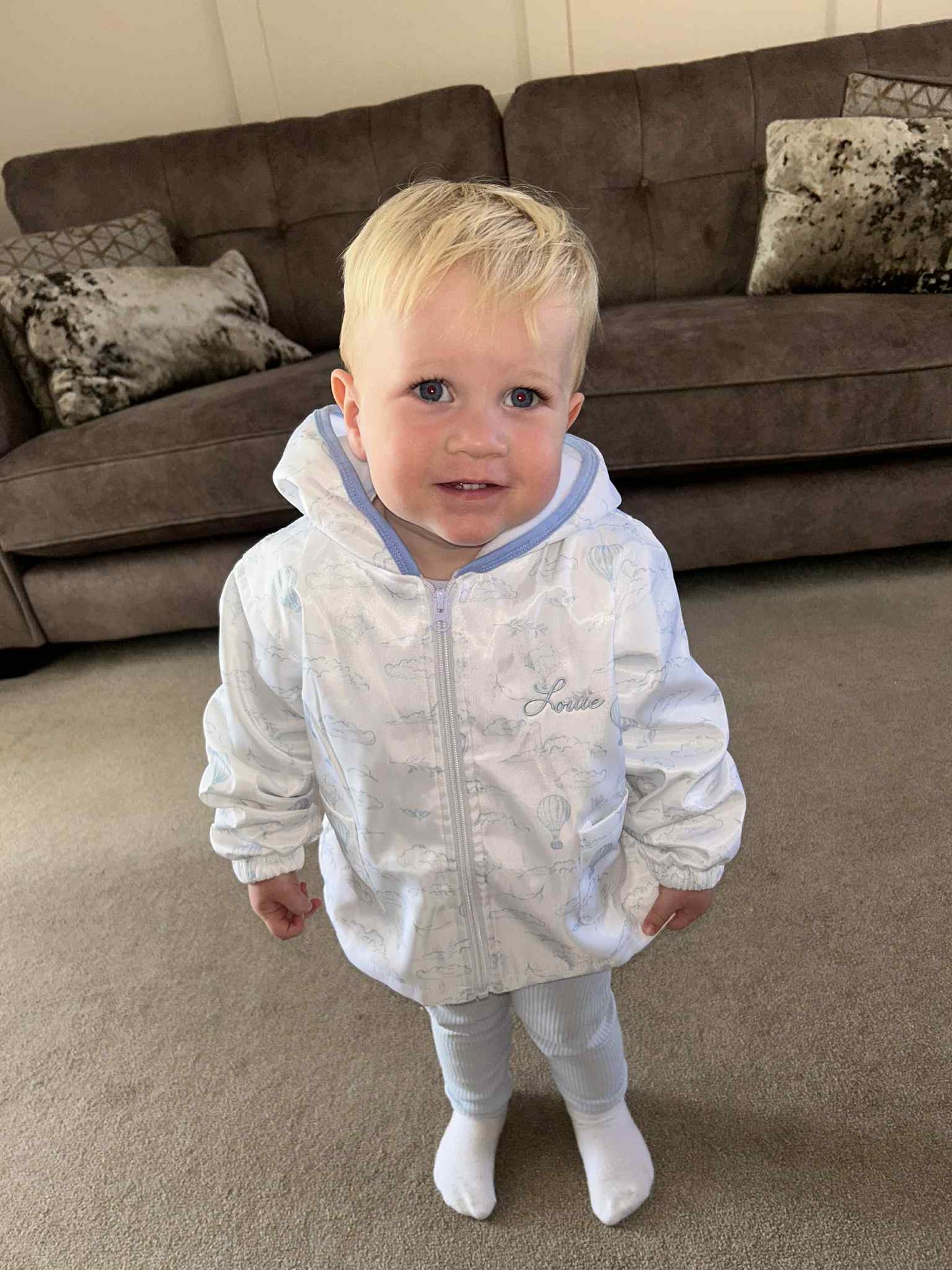 PRE ORDER - Boys hot air balloon raincoat