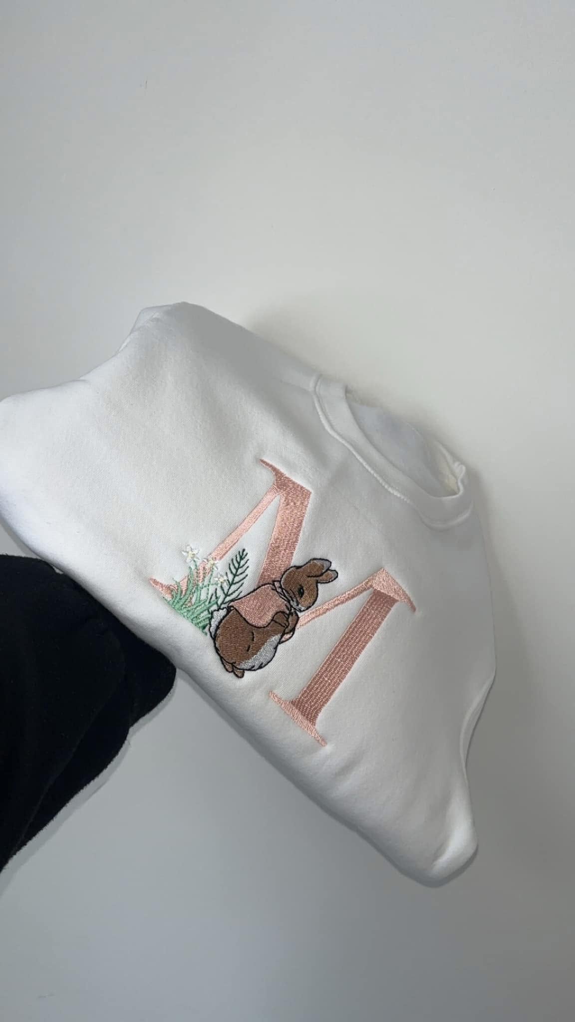 Girls Rabbit initial Jumper