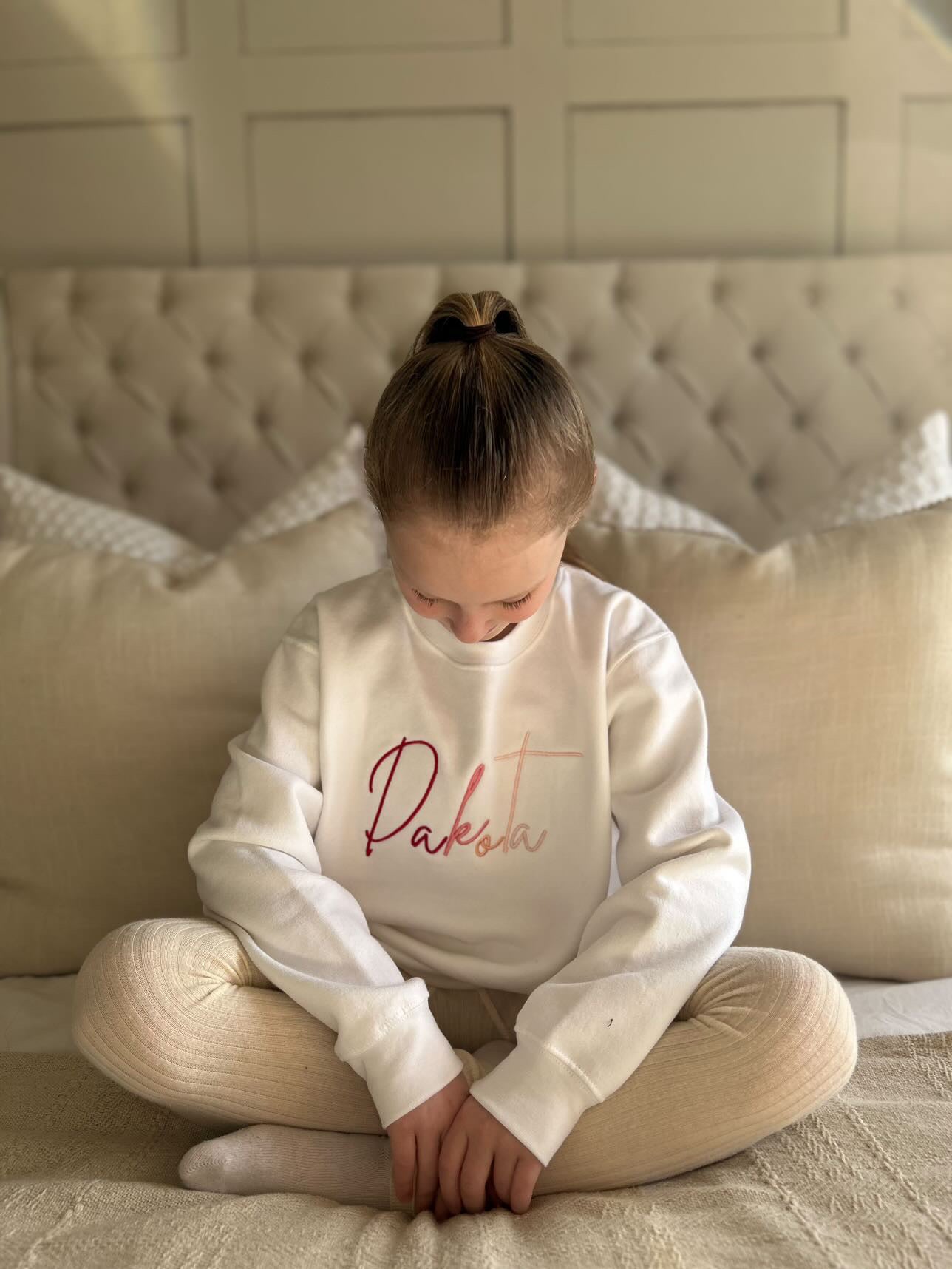 Girls multi Signature Jumper