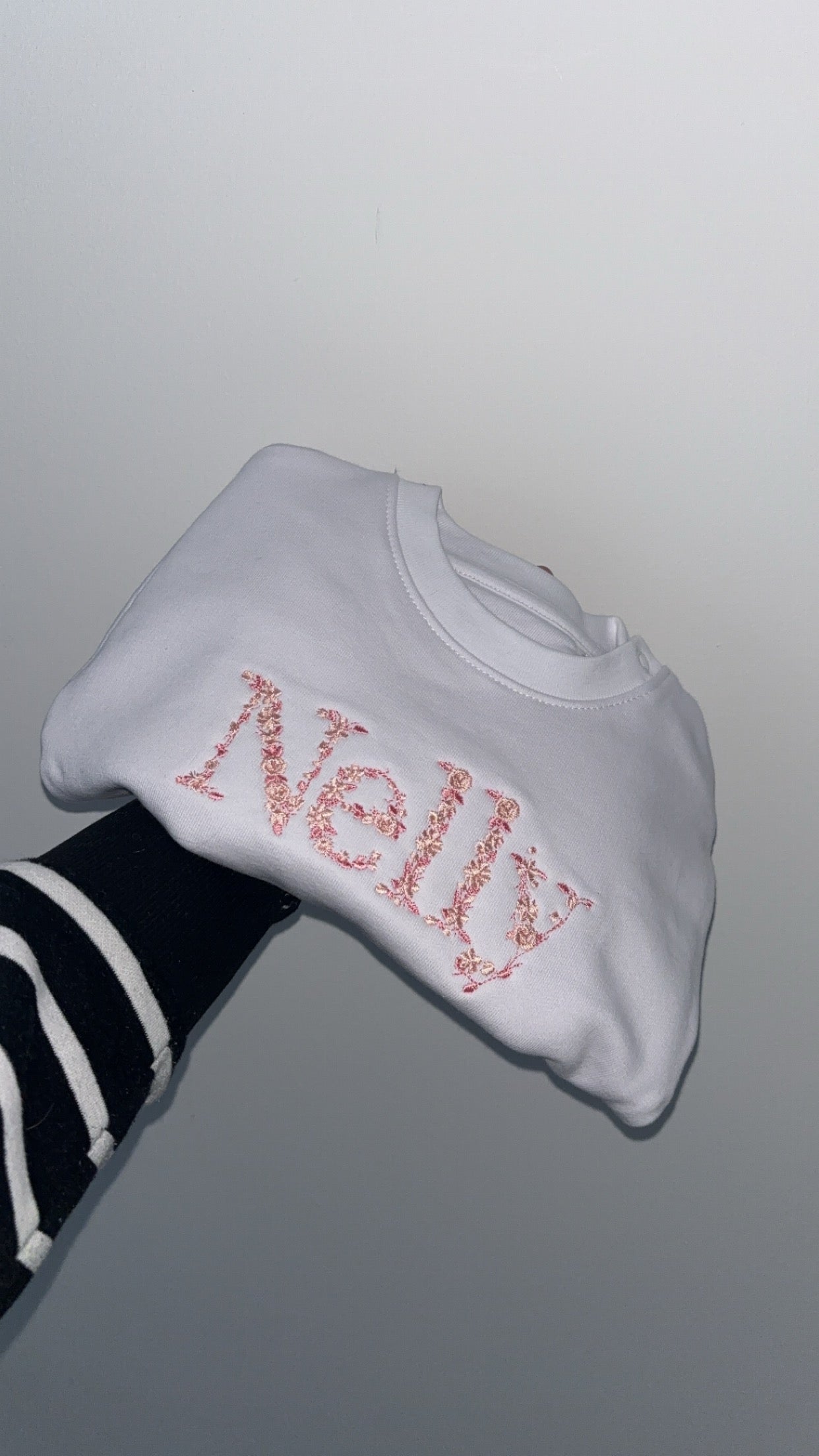 Floral Name Jumper - one colour