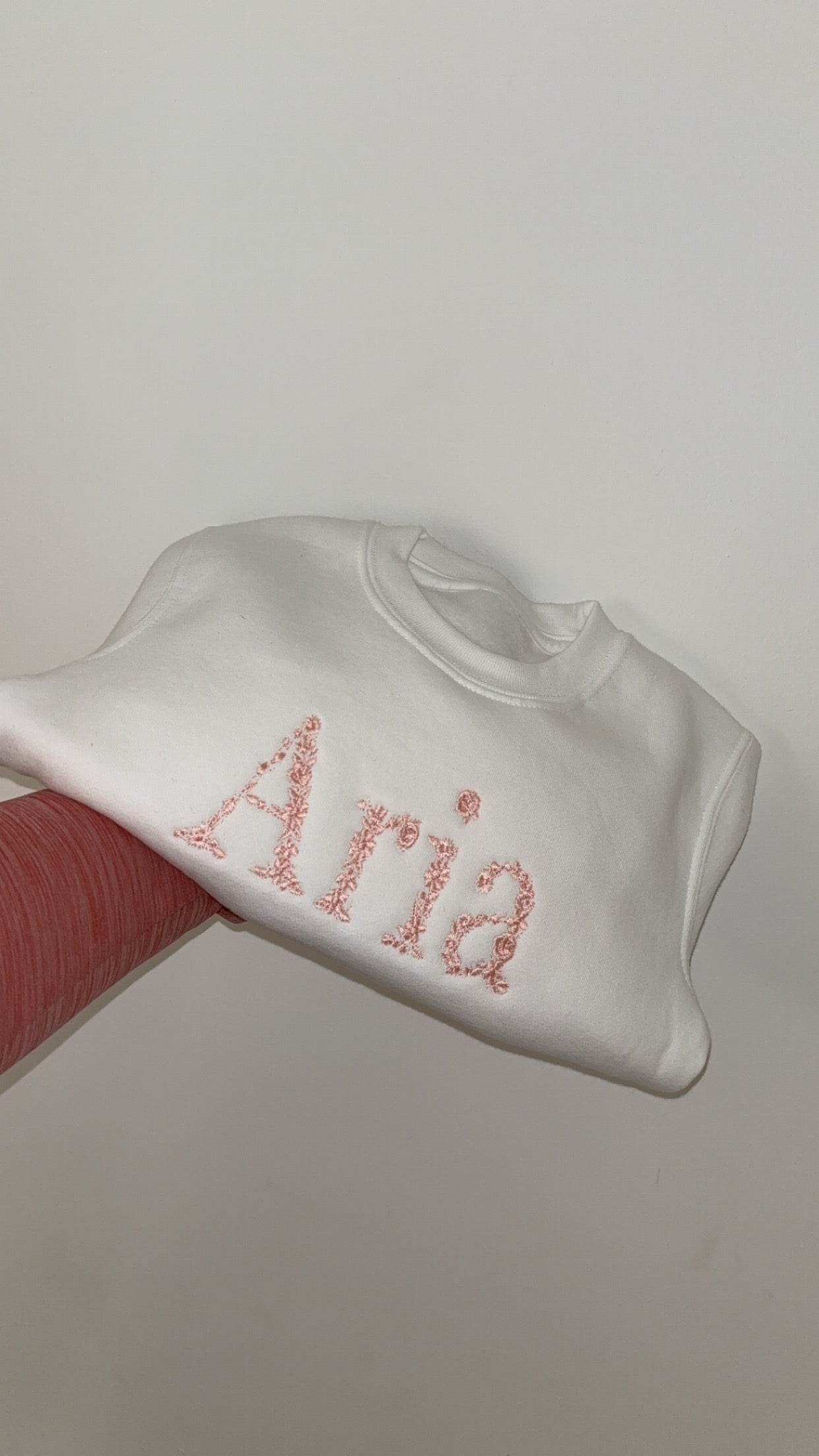 Floral Name Jumper - one colour