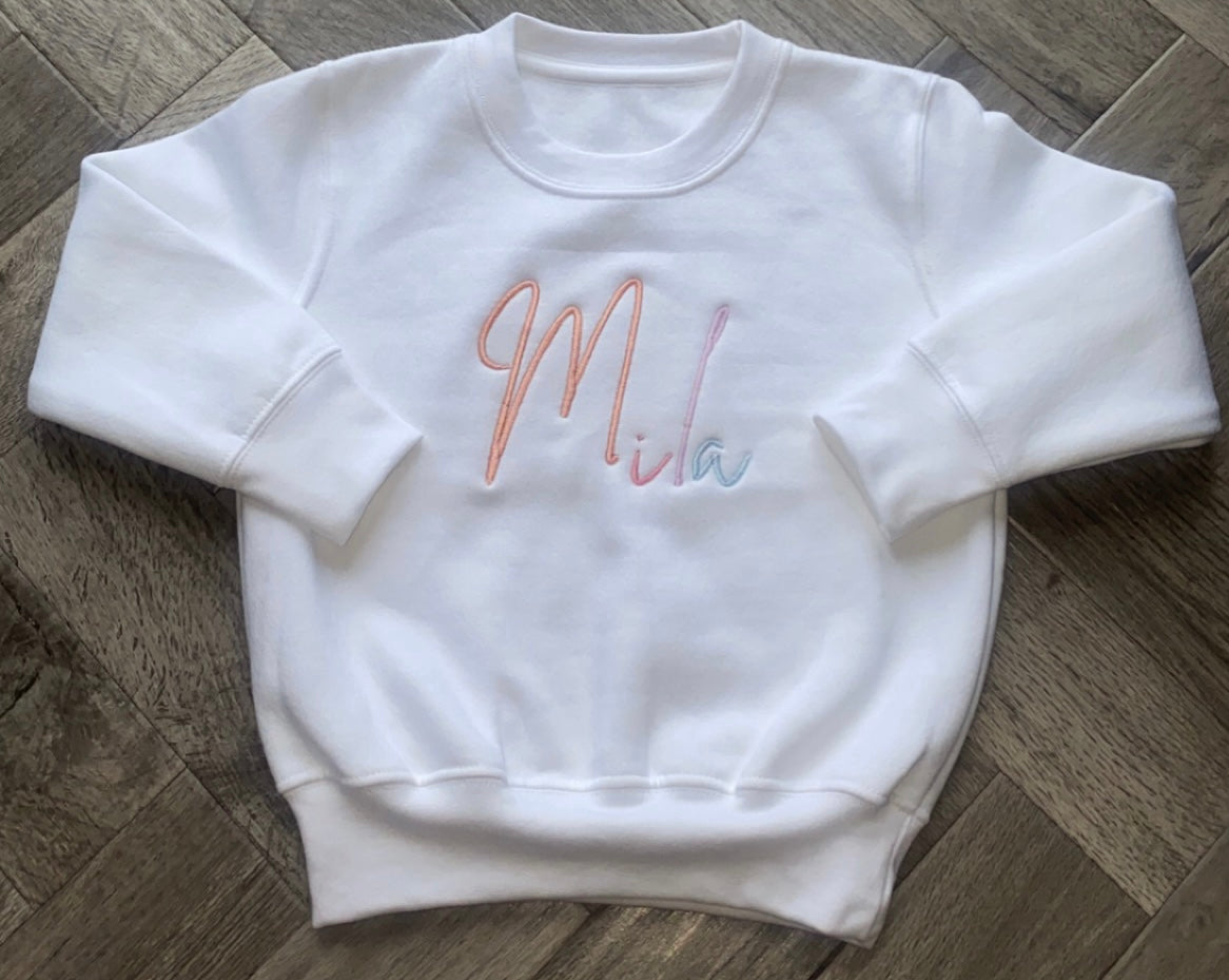 Girls multi Signature Jumper