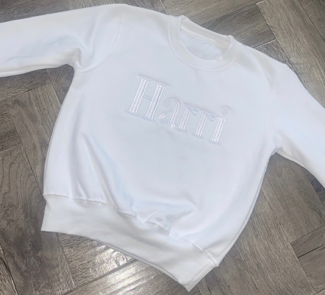 White on white Block Jumper