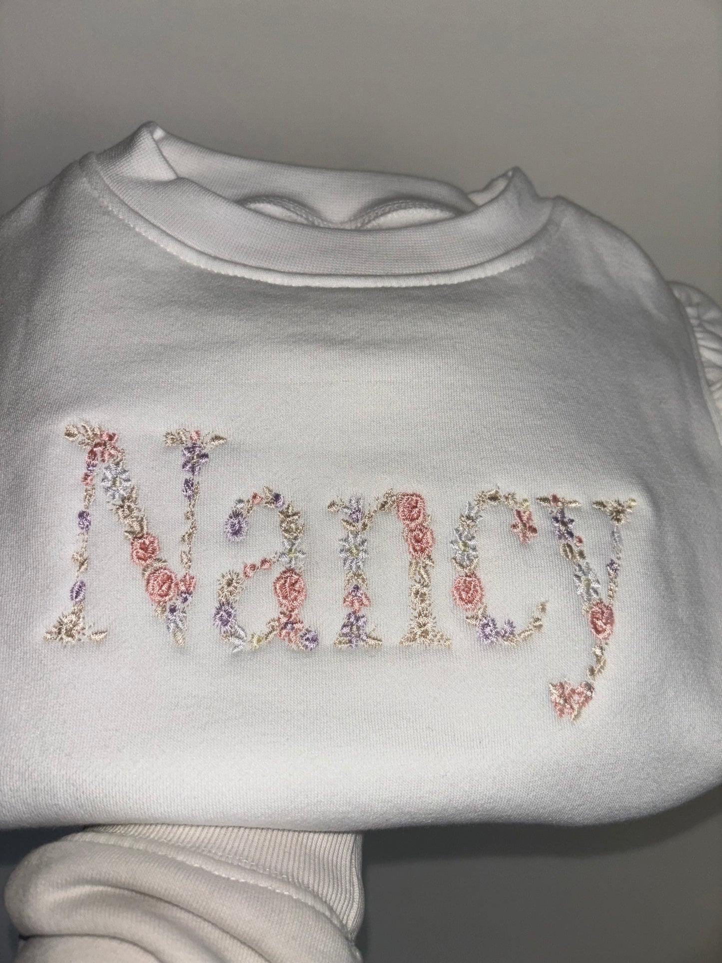 Floral Name (frilled sleeve)