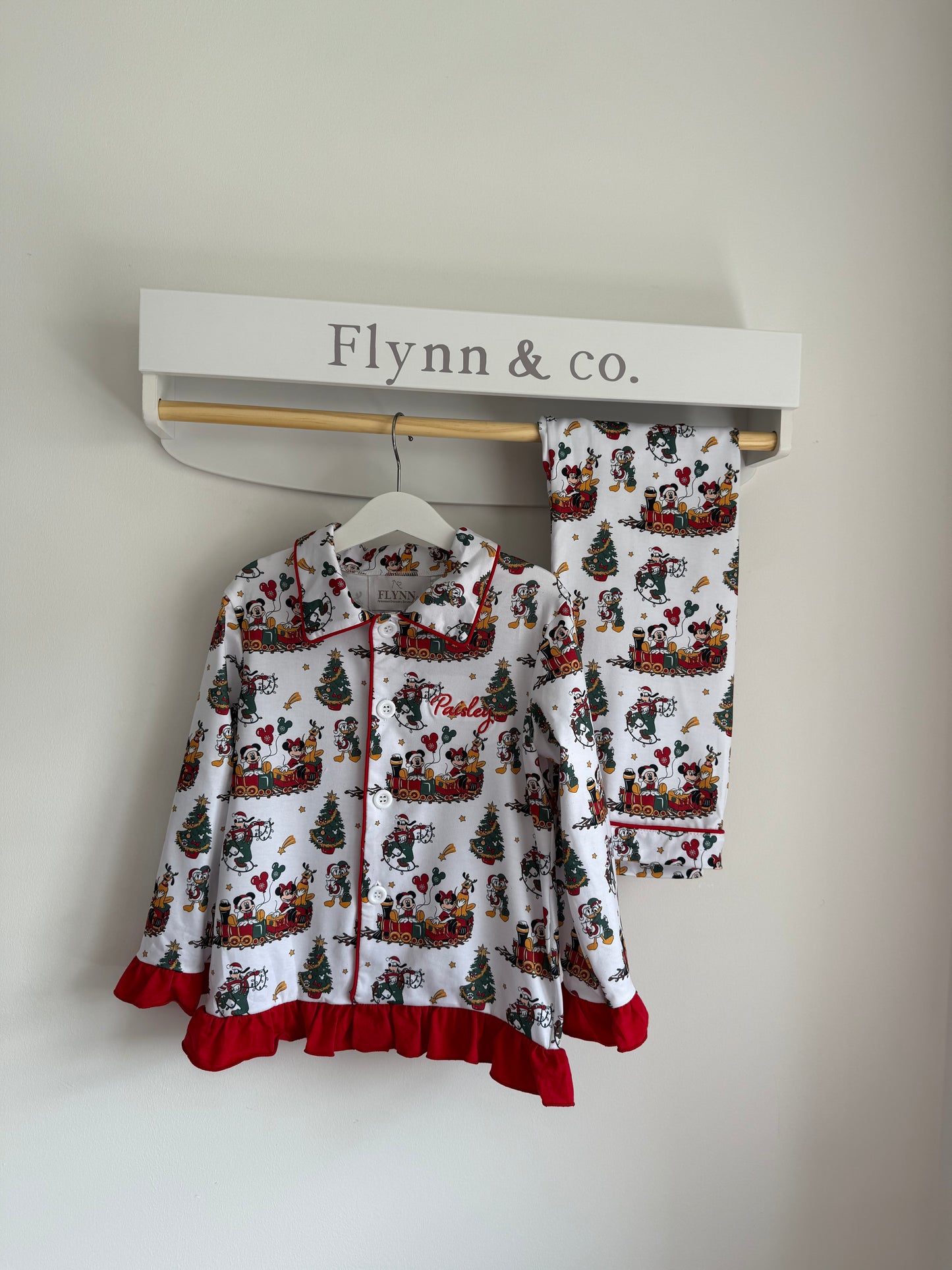 PLAIN kids Mickey & Minnie Christmas pjs