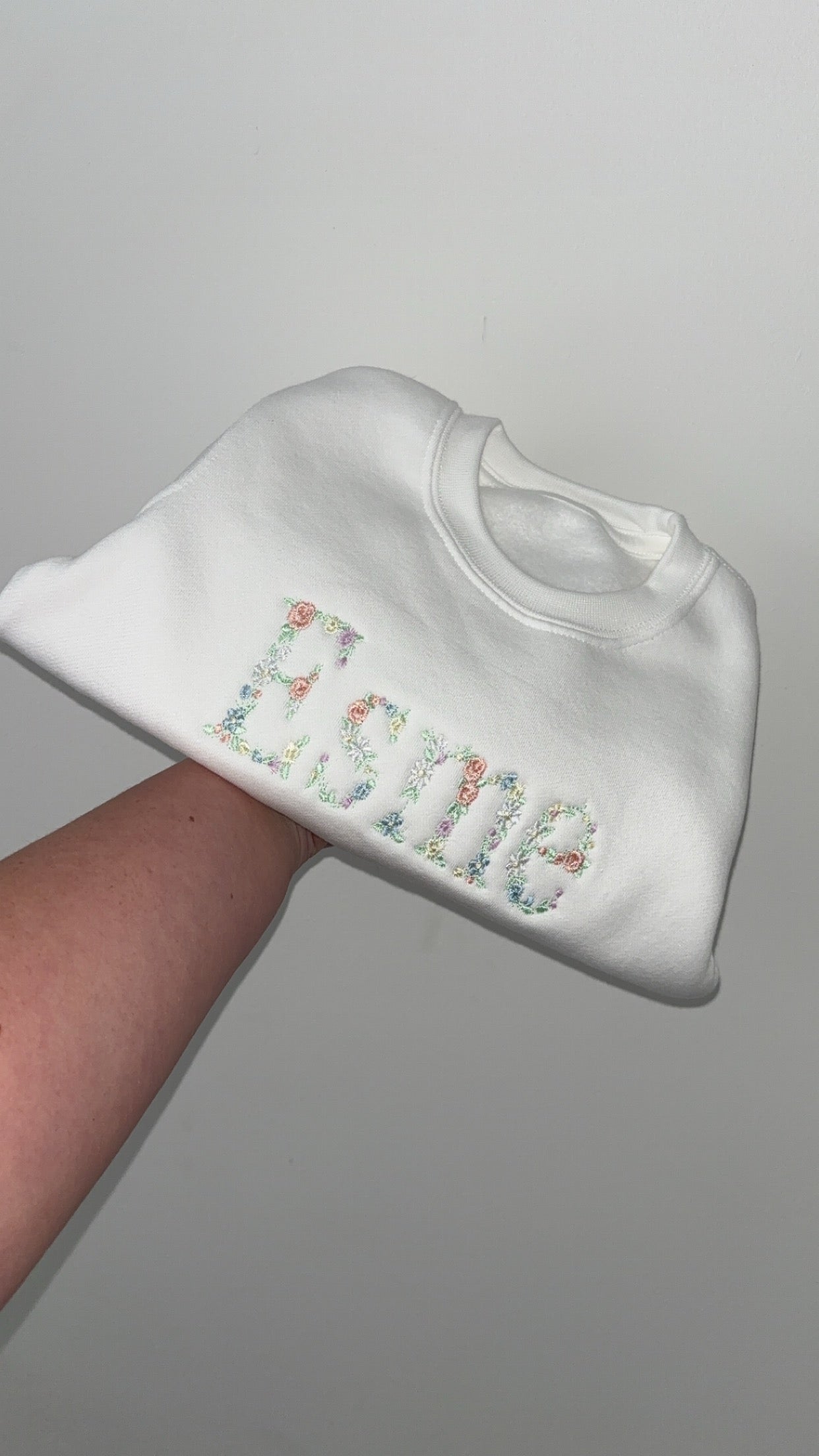 Floral Name Jumper