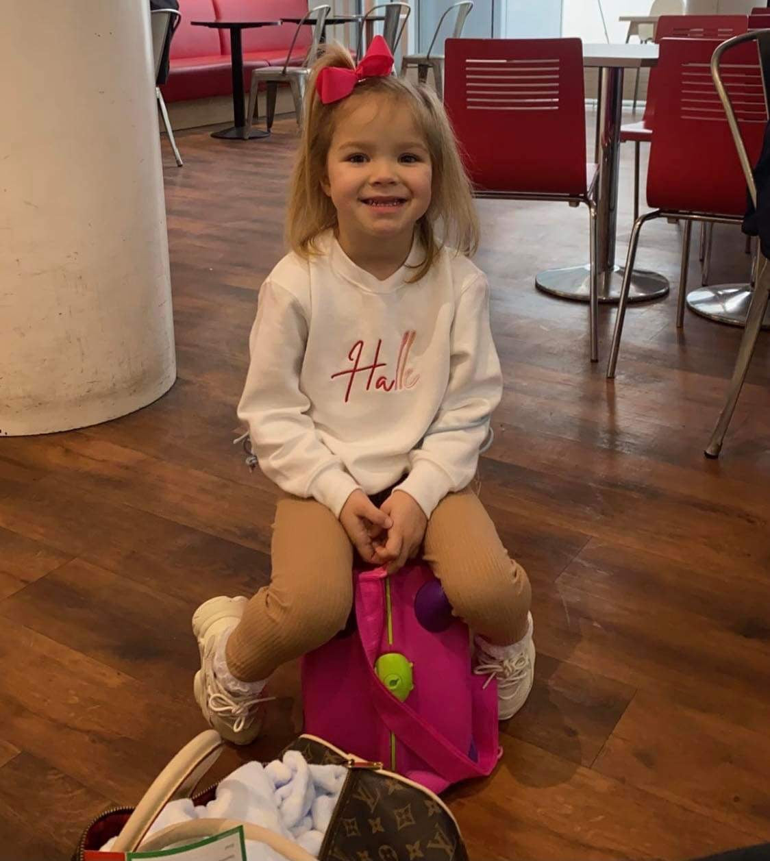 Girls multi Signature Jumper