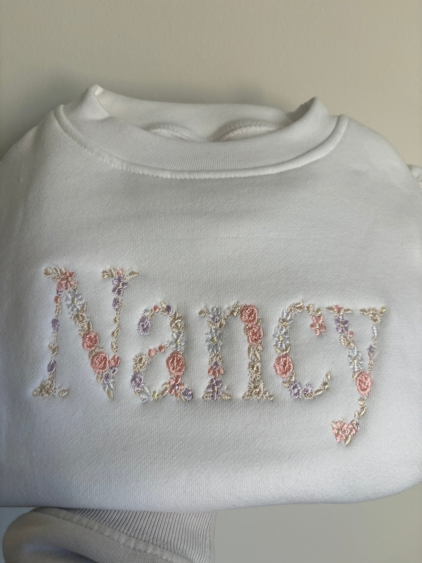 Floral Name (frilled sleeve)