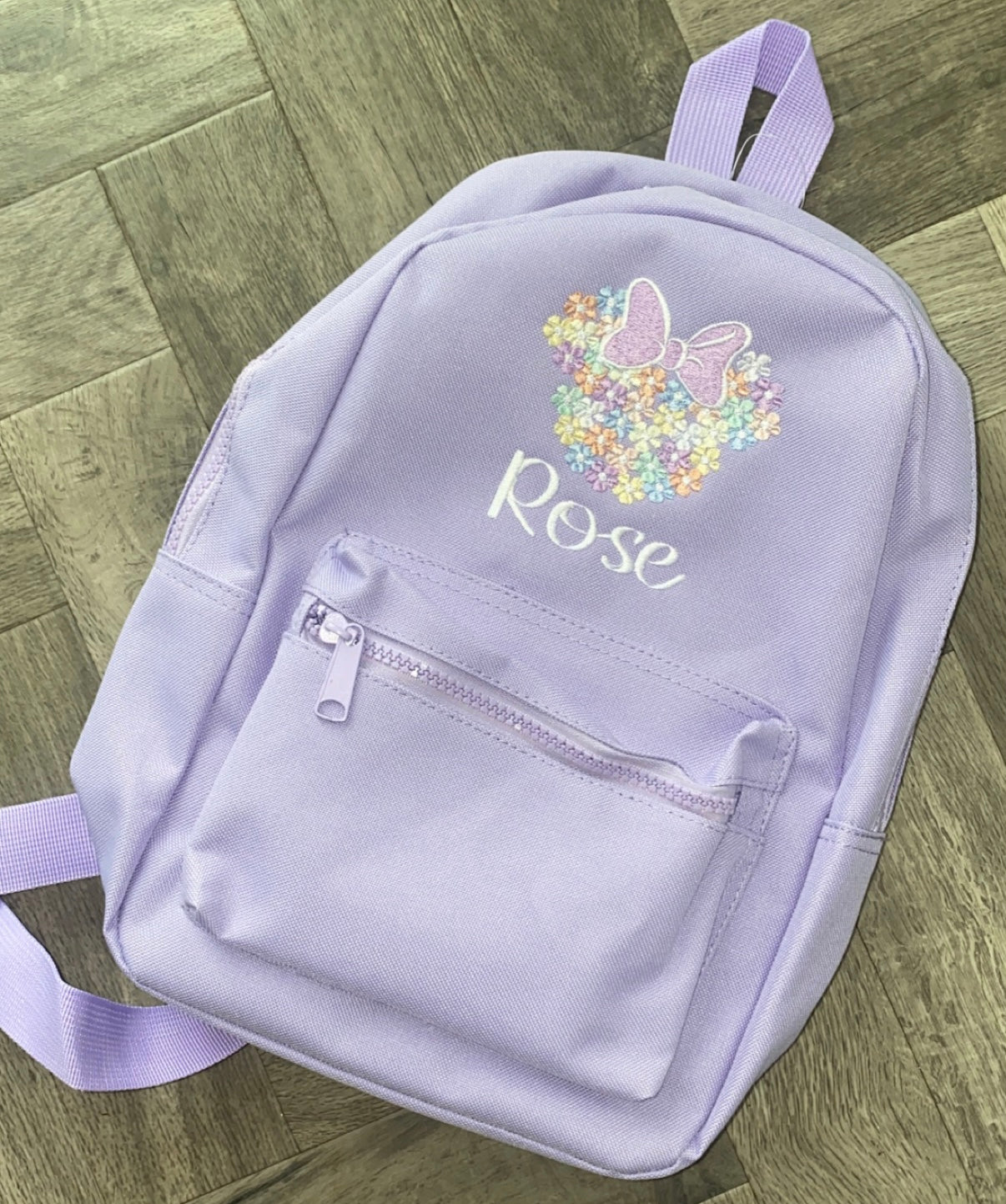 Minnie Floral Head Backpack