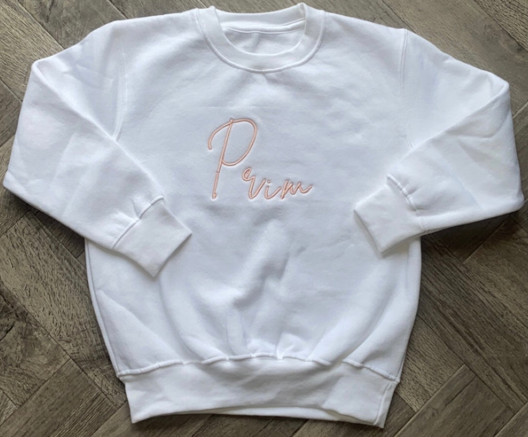 Girls multi Signature Jumper