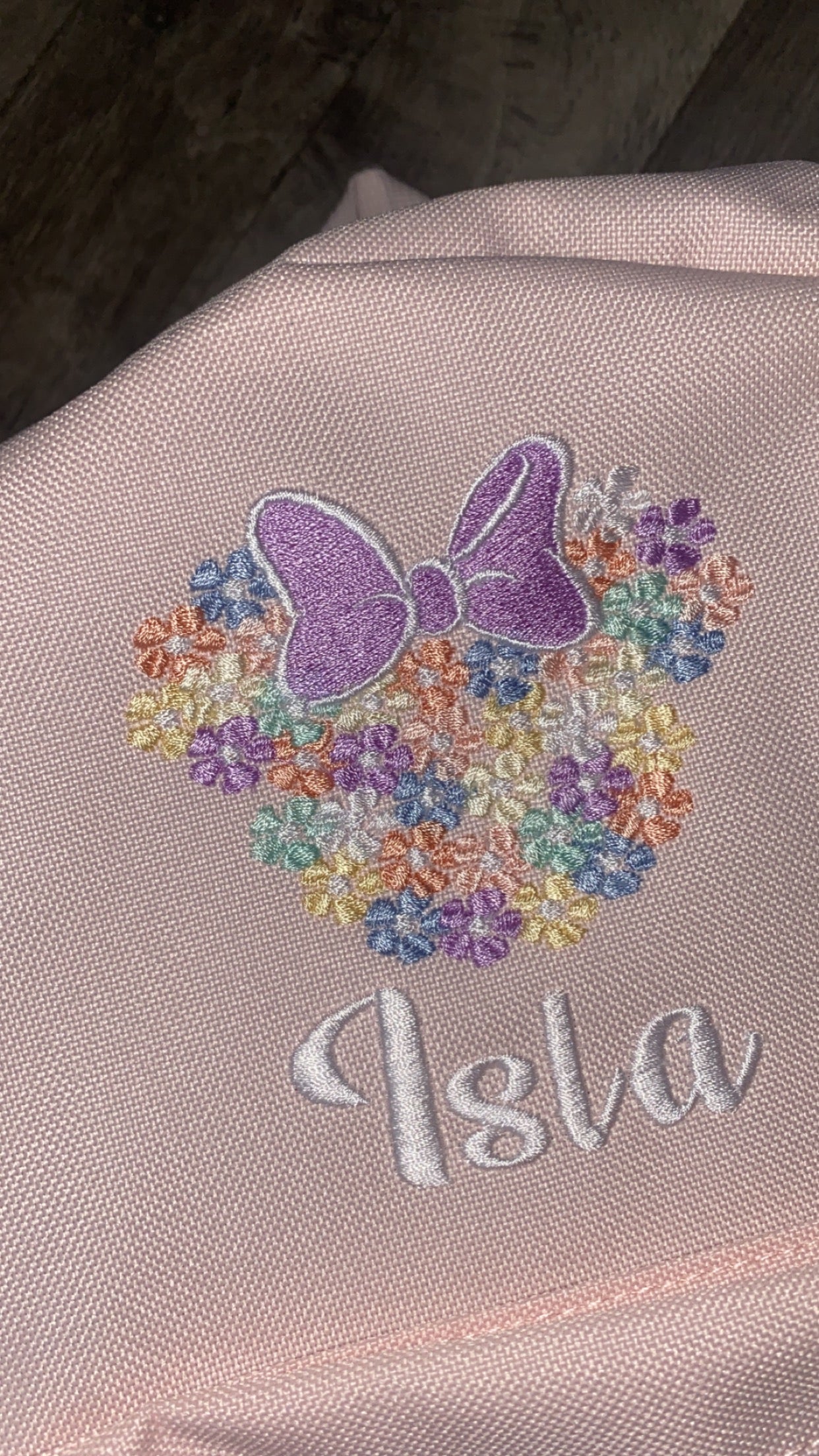 Minnie Floral Head Backpack