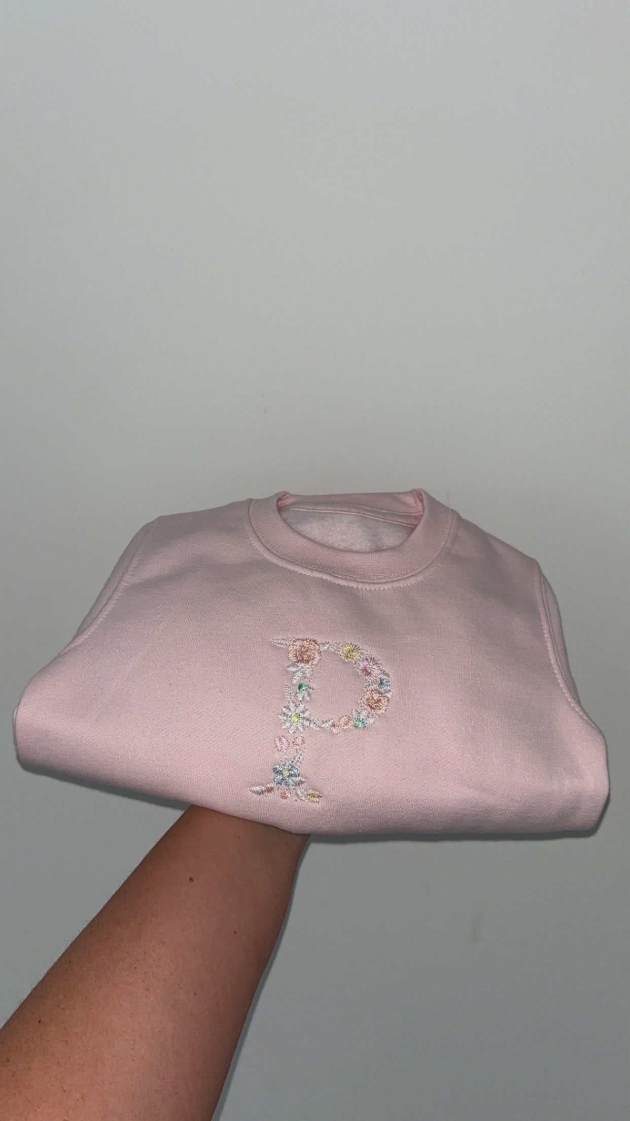 Floral Initial Jumper