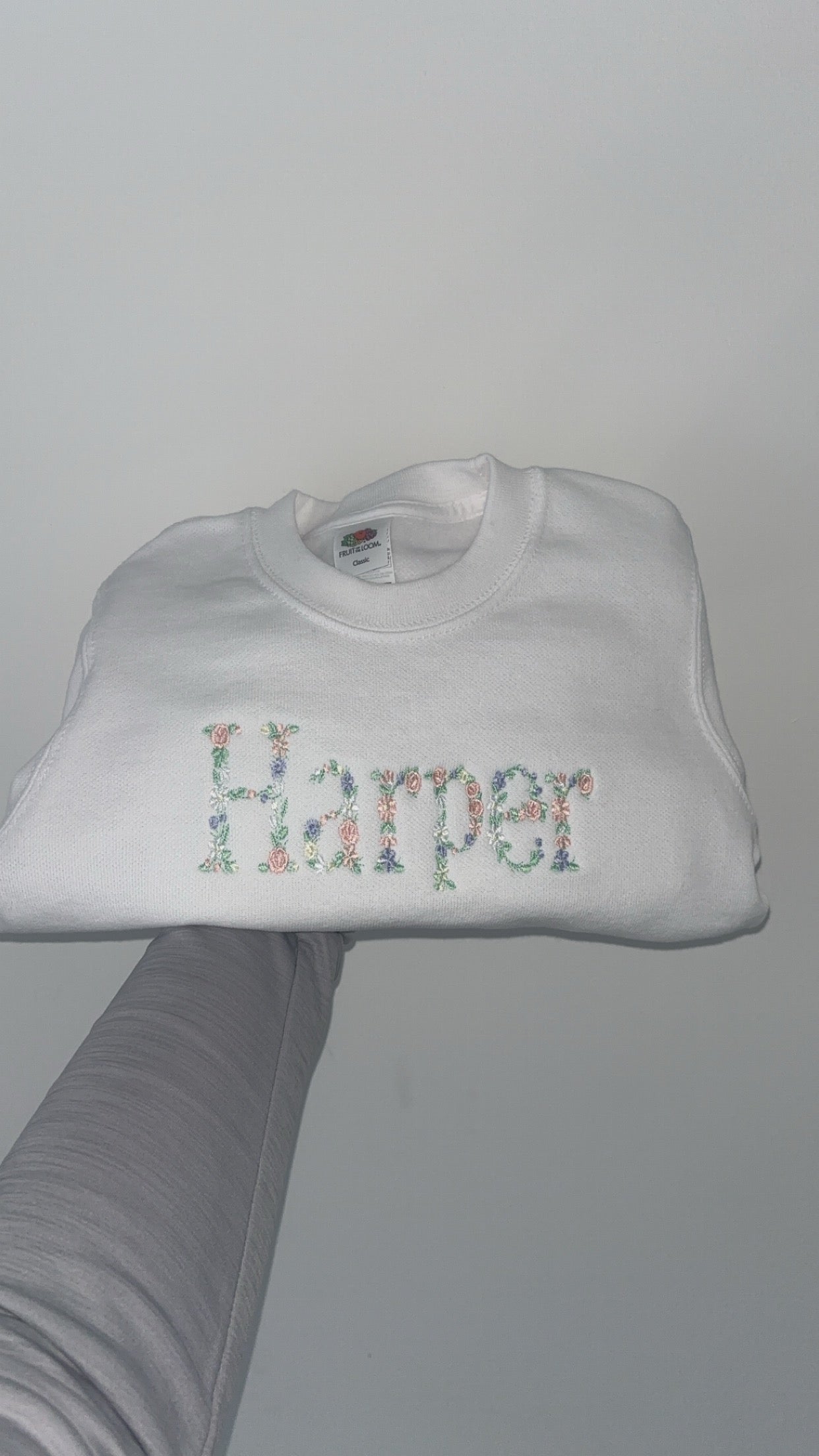 Floral Name Jumper