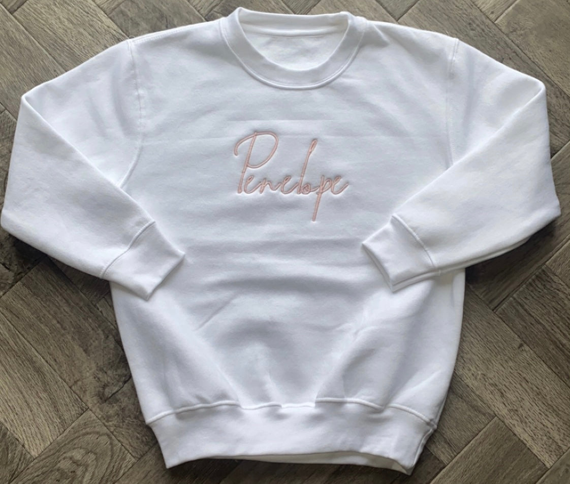Girls multi Signature Jumper