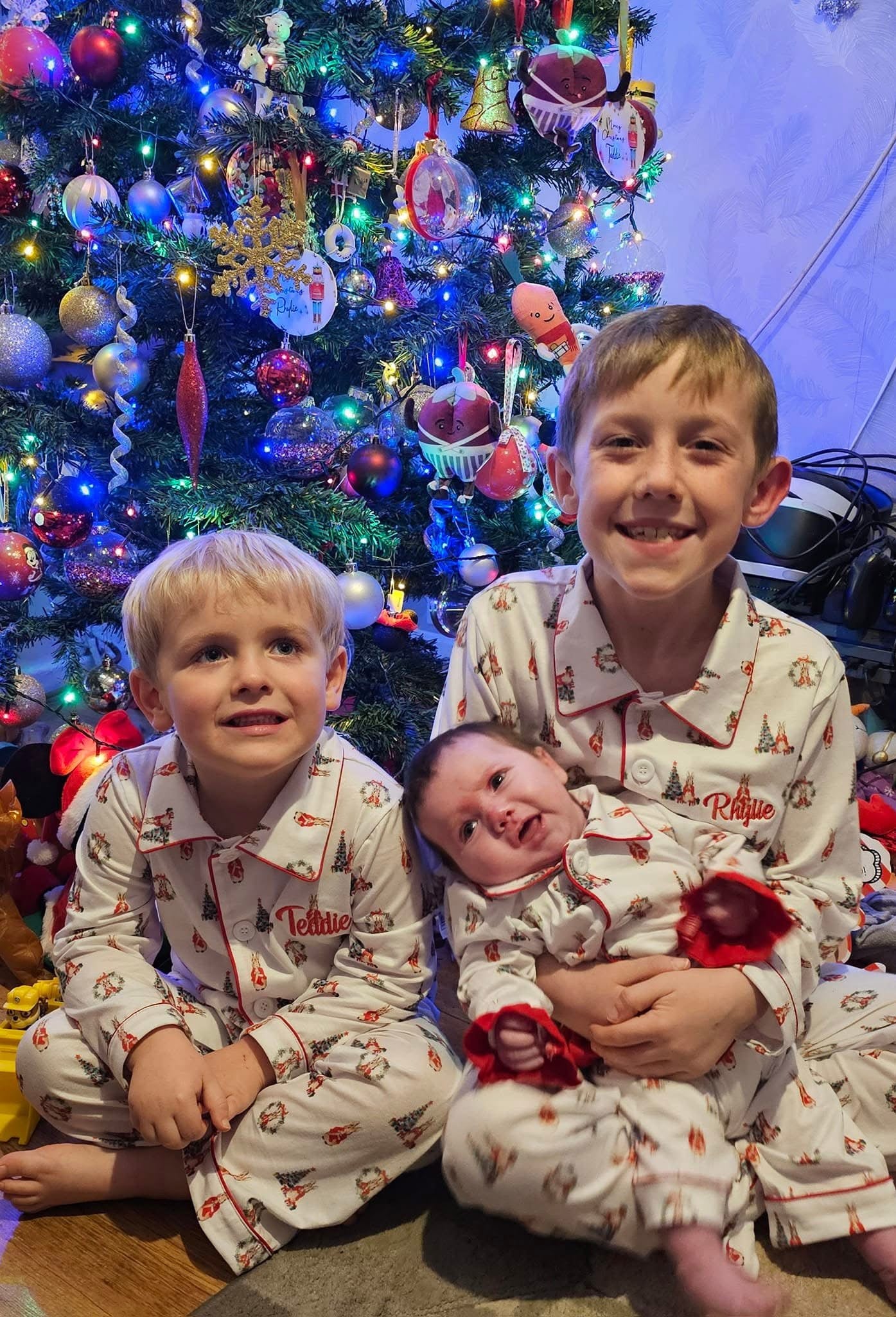 Plain kids Rabbit Christmas pjs