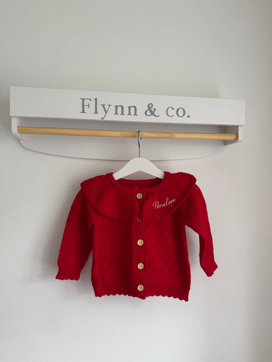 Pointelle cardigan