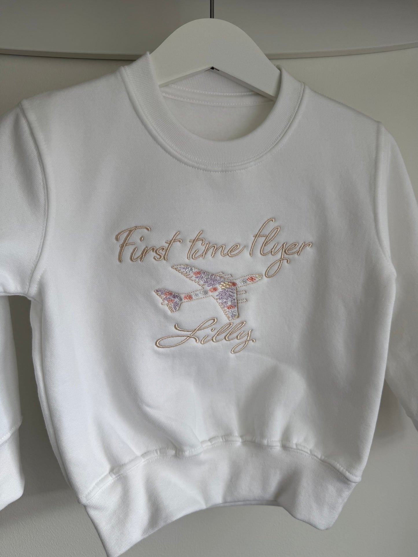 Floral first time flyer jumper