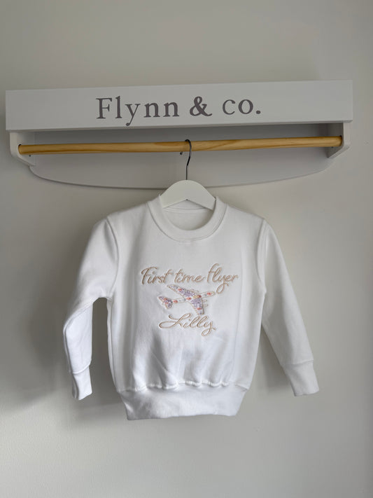 Floral first time flyer jumper
