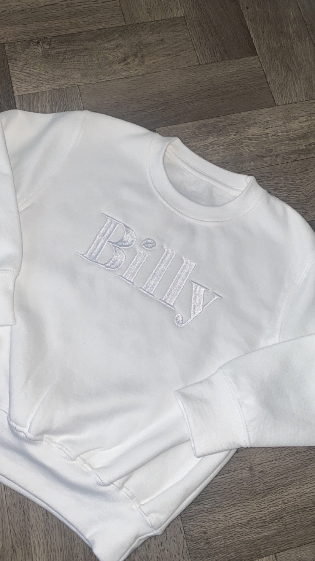 White on white Block Jumper