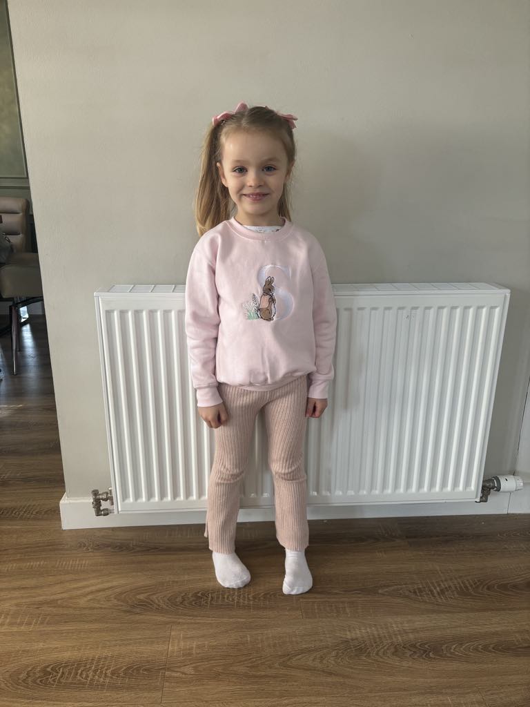 Girls Rabbit initial Jumper